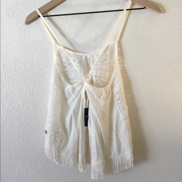 Hollister halter top with fringe NWT - Picture 3 of 3